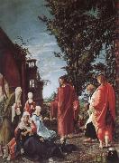 Albrecht Altdorfer Christ takes farval of their mother oil painting reproduction
